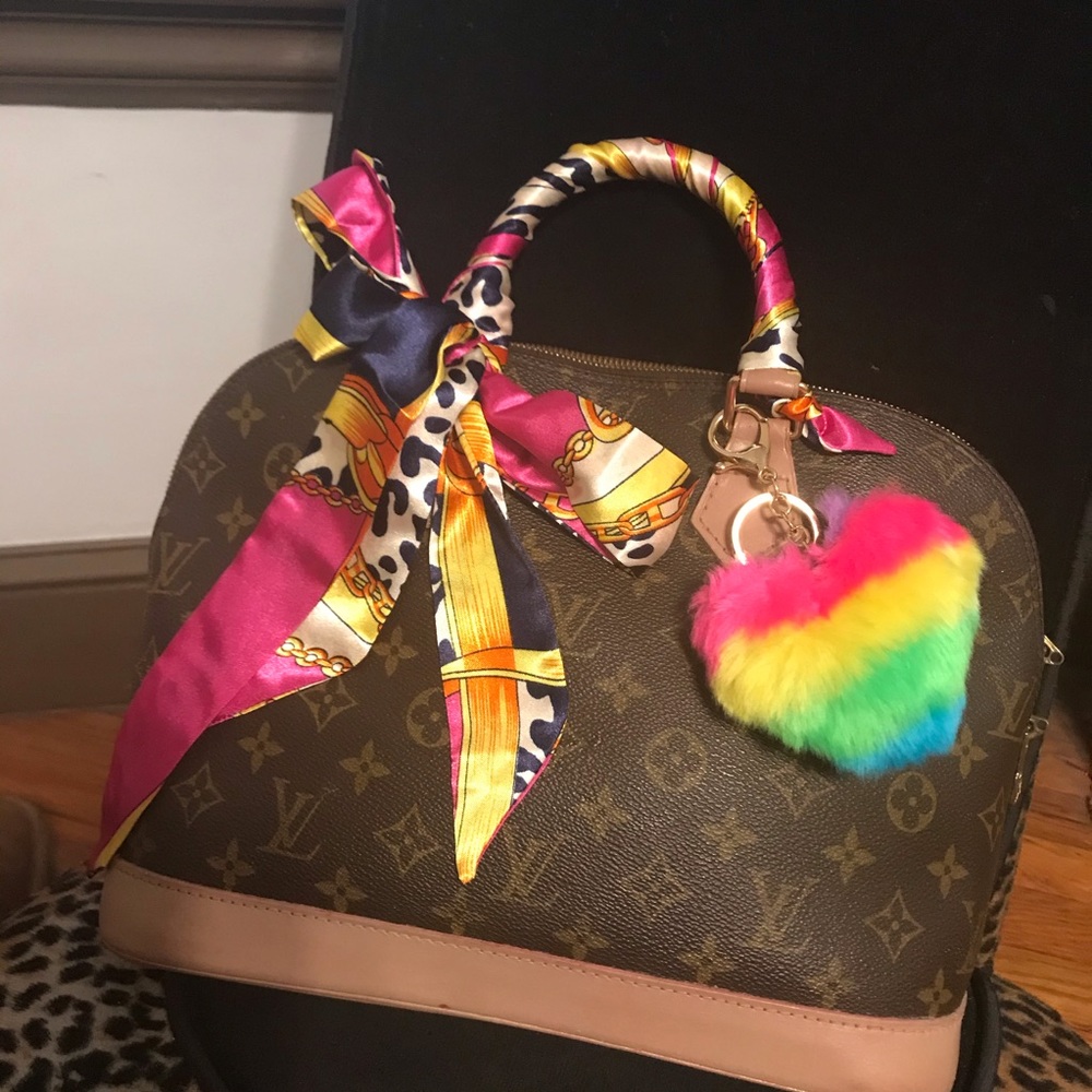 Pink leopard purse scarf Twillys
